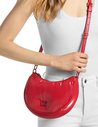 Michael Michael Kors Kyla Small Puffy Convertible Pochette Crimson