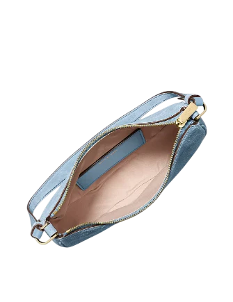 Michael Michael Kors Kyla Small Suede Convertible Pochette Chambray