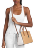 Michael Michael Kors Laila Medium Color-Block Leather Satchel Peanut