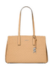 Michael Michael Kors Laila Medium Signature Logo Tote Bag Peanut