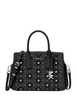 Michael Michael Kors Laila Small Embellished Laser Cut Leather Satchel Black