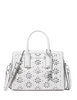 Michael Michael Kors Laila Small Embellished Laser Cut Leather Satchel Optic White