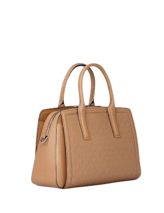 Michael Michael Kors Laila Small Signature Logo Satchel Peanut