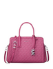 Michael Michael Kors Laila Small Signature Logo Satchel Raspberry