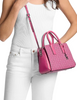 Michael Michael Kors Laila Small Signature Logo Satchel Raspberry