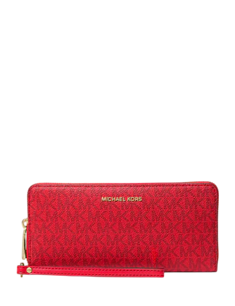 Michael Michael Kors Large Logo Continental Wallet Crimson