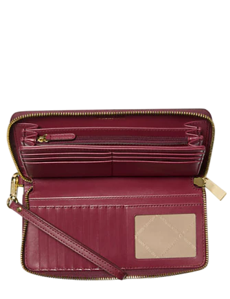 Michael Michael Kors Large Logo Continental Wallet Mulberry
