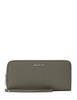 Michael Michael Kors Large Pebbled Leather Continental Wallet Olive