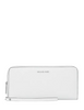 Michael Michael Kors Large Pebbled Leather Continental Wallet Optic White