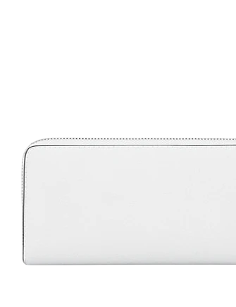 Michael Michael Kors Large Pebbled Leather Continental Wallet Optic White