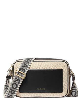Michael Michael Kors Maeve Large Canvas Crossbody Bag Black
