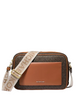 Michael Michael Kors Maeve Large Signature Logo Crossbody Bag Brown Acorn