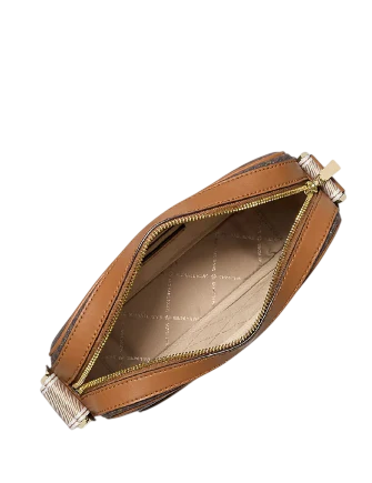 Michael Michael Kors Maeve Large Signature Logo Crossbody Bag Brown Acorn