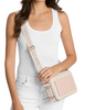 Michael Michael Kors Maeve Large Signature Logo Crossbody Bag Vanilla Soft Pink