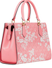 Michael Michael Kors Marilyn Medium Printed Signature Logo Satchel Carnation