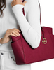 Michael Michael Kors Marilyn Medium Saffiano Leather Tote Bag Cherry