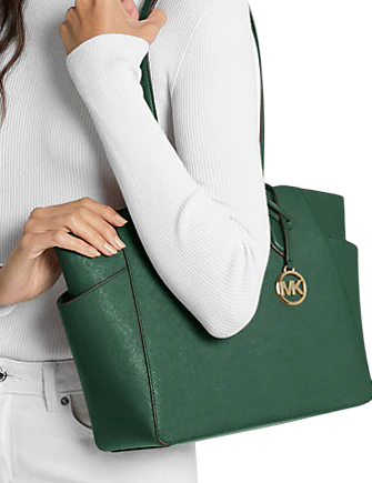 Michael Michael Kors Marilyn Medium Saffiano Leather Tote Bag Moss