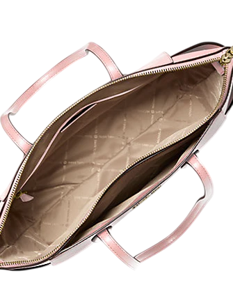 Michael Michael Kors Marilyn Medium Saffiano Leather Tote Bag Powder Blush