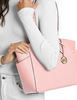 Michael Michael Kors Marilyn Medium Saffiano Leather Tote Bag Powder Blush