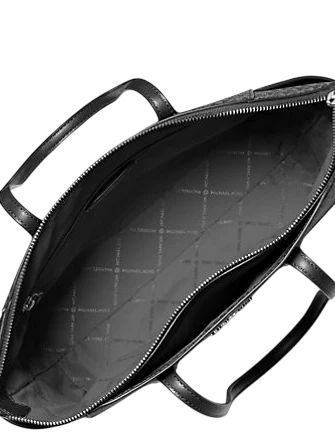 Michael Michael Kors Marilyn Medium Signature Logo Tote Bag Black