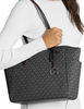 Michael Michael Kors Marilyn Medium Signature Logo Tote Bag Black