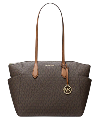 Michael Michael Kors Marilyn Medium Signature Logo Tote Bag Brown