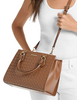 Michael Michael Kors Marilyn Medium Woven Satchel Luggage
