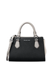 Michael Michael Kors Marilyn Small Color-Block Saffiano Leather Messenger Bag Black