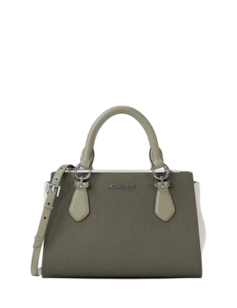 Michael Michael Kors Marilyn Small Color-Block Saffiano Leather Messenger Bag