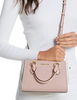 Michael Michael Kors Marilyn Small Color-Block Saffiano Leather Messenger Bag  Powder Blush 