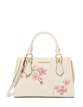 Michael Michael Kors Marilyn Small Embellished Satchel Light Cream 