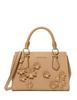 Michael Michael Kors Marilyn Small Floral Embellished Satchel Camel