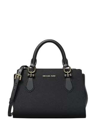 Michael Michael Kors Marilyn Small Leather Satchel Black