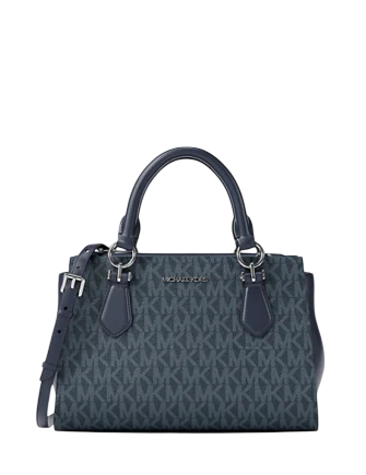 Michael Michael Kors Marilyn Small Signature Logo Messenger Bag Admiral