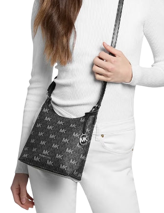 Michael Michael Kors Maya Small Signature Logo Crossbody Bag Black