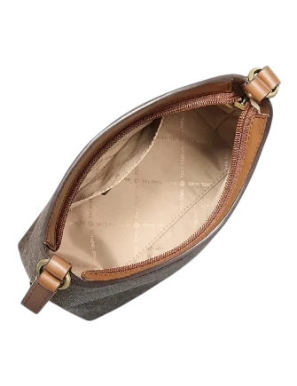 Michael Michael Kors Maya Small Signature Logo Crossbody Bag Brown