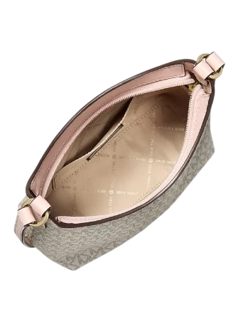 Michael Michael Kors Maya Small Signature Logo Crossbody Bag Powder Blush