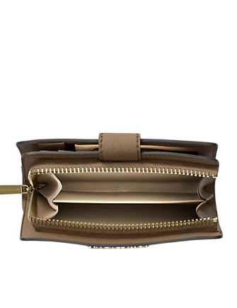 Michael Michael Kors Medium Crossgrain Leather Wallet Camel