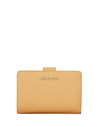 Michael Michael Kors Medium Crossgrain Leather Wallet Honeywheat