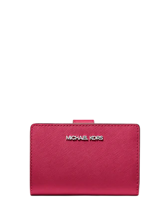 Michael Michael Kors Medium Saffiano Leather Wallet Dark Raspberry