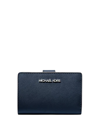 Michael Michael Kors Medium Saffiano Leather Wallet Navy