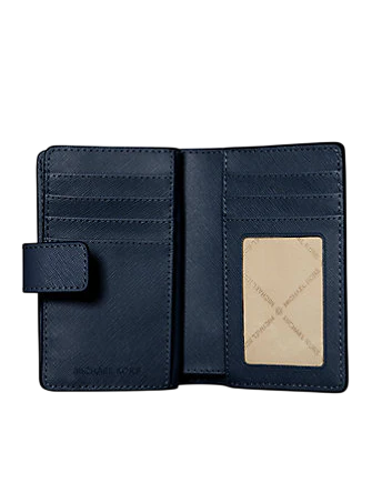 Michael Michael Kors Medium Saffiano Leather Wallet Navy