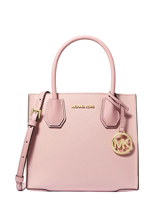 Michael Michael Kors Mercer Medium Two-Tone Pebbled Leather Crossbody Bag