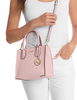 Michael Michael Kors Mercer Medium Two-Tone Pebbled Leather Crossbody Bag  Powder Blush 