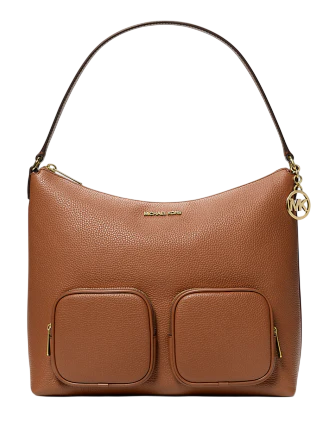 Michael Michael Kors Merritt Large Pebbled Leather Cargo Shoulder Bag