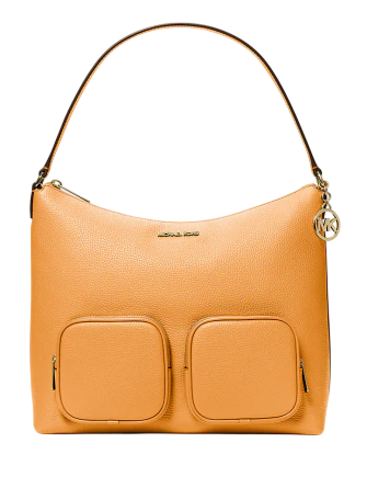 Michael Michael Kors Merritt Large Pebbled Leather Cargo Shoulder Bag