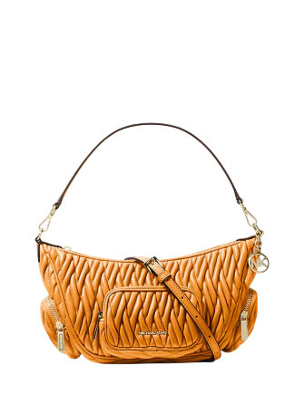 Michael Michael Kors Merritt Matelasse Convertible Crossbody Bag Radiant Orange