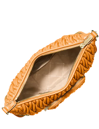 Michael Michael Kors Merritt Matelasse Convertible Crossbody Bag Radiant Orange