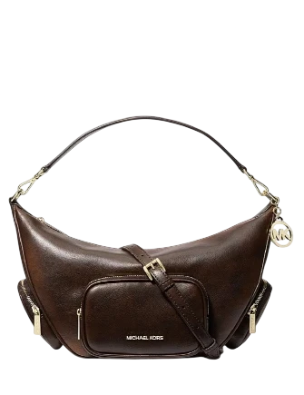 Michael Michael Kors Merritt Medium Convertible Shoulder Bag Chocolate