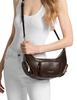 Michael Michael Kors Merritt Medium Convertible Shoulder Bag Chocolate
